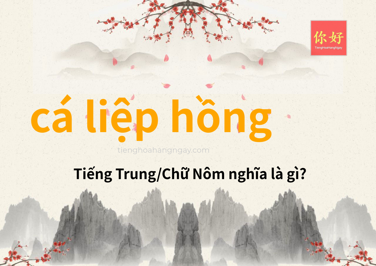 cá liệp hồng tiếng Trung là gì?